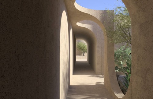 Trachilos Villa | Eco Sanctuary: 3-Bed Villa, Garden Teracce, Infinity Pool, Aegean Sea View