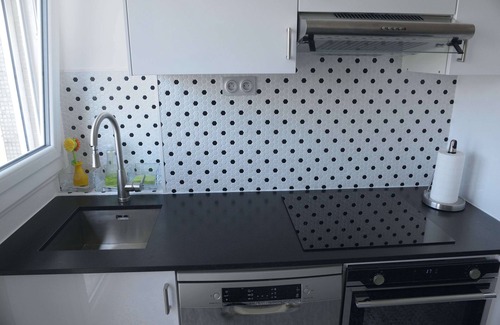 Grenelle Apartment | Eiffel Tower views, new luxury designer apartment , sunny, balcony, central A/C