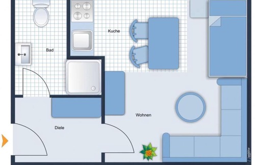 Unterallgau Apartment | Einfach möblierte 1-Zimmer Wohnung in Bad Wörishofen