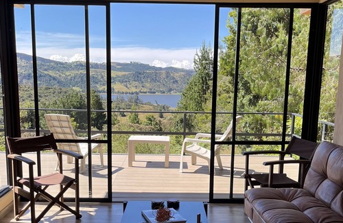 Choconta Cabin | El Refugio del Cobijo, Ideal cabin overlooking the reservoir and the mountains