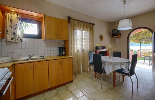Agios Georgios Pagon Apartment | Eleana holiday apartment 6 EC - with sea view and direct beach location in Agios Georgios Pagi