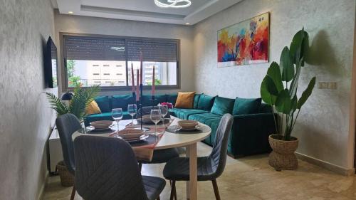 Casablanca Apartment | Elegant 2BR, 2BA Apartment with Furnished Terrace & Private Balcony, Ideal Stay in Maârif
