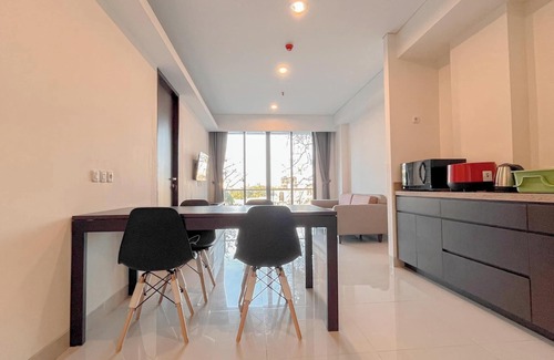 By Pass Ngurah Rai Apartment | Elegant 2Br (No Kitchen) Apartment At Skales Residence Nusa Dua Bali
