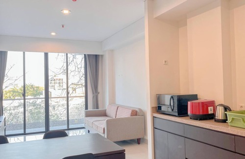 By Pass Ngurah Rai Apartment | Elegant 2Br (No Kitchen) Apartment At Skales Residence Nusa Dua Bali