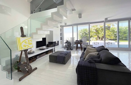 Marzocca Villa | Elegant beachfront villa with jacuzzi, garden, and panoramic terrace.