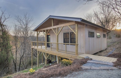 Marshall Cabin | Elevated Escape: Cabin in Marshall. Seasonal Mountain Views. <1 mile to downtown