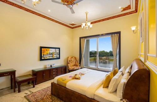 Udaipur District Villa | ELIVAAS LakeMount 2-BHK Getaway with Private Pool, Open-Air Gazebo & Terrace At Fatehsagar Lake