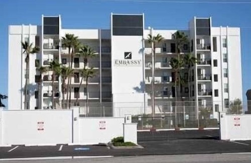 South Padre Island Condo | EMBASSY 202 (2-Bedroom Condo) with Pool by RedAwning
