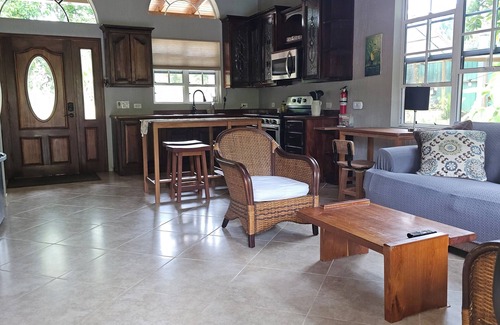 San Ignacio House | Enchanting Riverside Jungle Village Bungalow: Pool, A/C, WiFi, TV, Kayaks & More