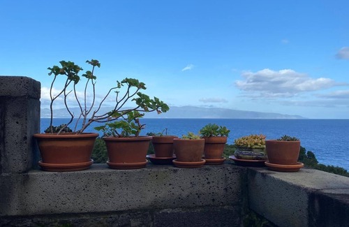 Santo Amaro House | Enchanting view from the balcony of beautifully restored "Adega Baia do Canto".