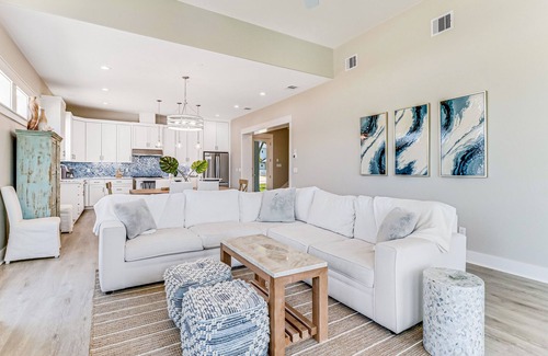 Rockport House | Enchanting waterfront home with dock, game room, central AC, & washer/dryer