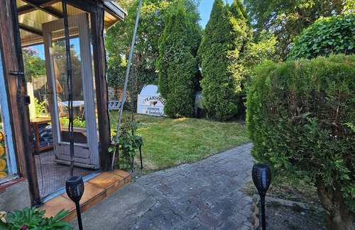Saal Cabin | Enjoy a vacation close to the Baltic Sea in a Finnhütte directly on the Saaler Bodden.