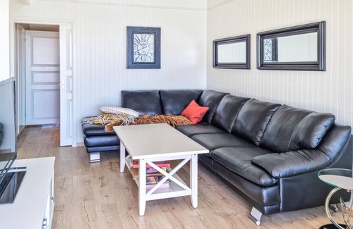 Farsund Apartment | Enjoy a wonderful vacation in this beachfront apartment with pool access.