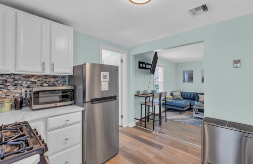 Neptune City Apartment | Enjoy local summer, 5 min to asbury park, firepit, patio, grill, remote work