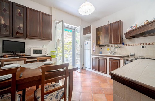 Cogoleto Apartment | Enjoy the view of the blue sea and the nearby beach with your family.