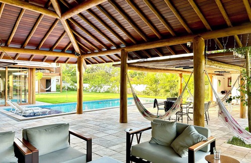 Pontal de Serrambi House | Enseadinha Serrambi - Luxurious pool house with 6 suites (18 people), pool and court