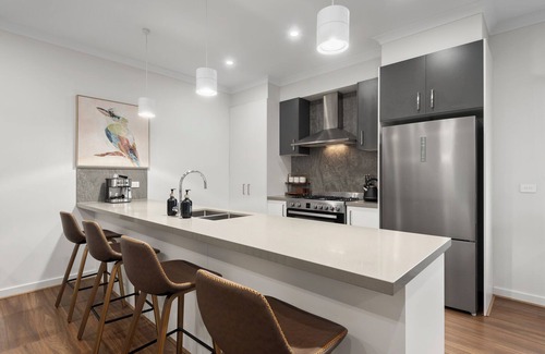 Portarlington House | Entire townhouse with living and views of You Yangs and Bay up stairs.