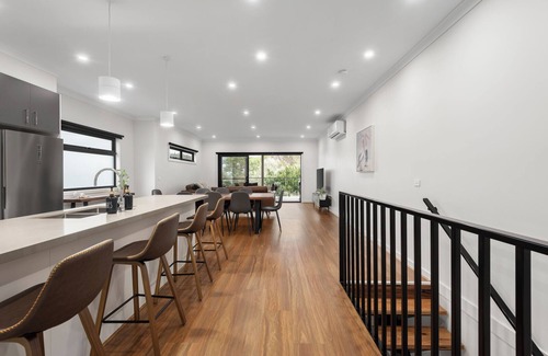 Portarlington House | Entire townhouse with living and views of You Yangs and Bay up stairs.