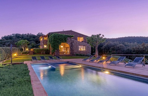Cruilles Monells I Sant Sadurn Villa | Gorgeous villa with pool & tennis near the Costa Brava, stunning views sleeps 12