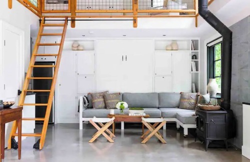 Fairfield Cottage | Escape to The River Loft, a secluded private riverfront retreat in Weston, CT.