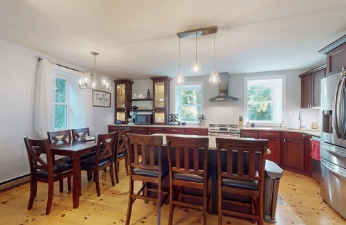Chazy House | Escape to this spacious lakefront retreat with W/D, AC, firepit, & grill