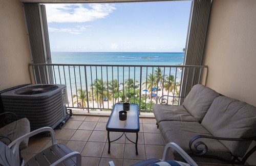 Isla Verde Apartment | ESJ Towers, Ocean Front❤Deluxe two bedrooms✨Hotel Amenities.Best price By Owner!