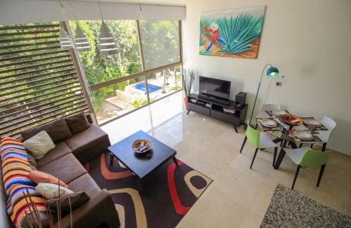 Akumal Apartment | Exceptional 2Story Penthouse with Hot Tub and Rooftop Terrace in Bahia Principe