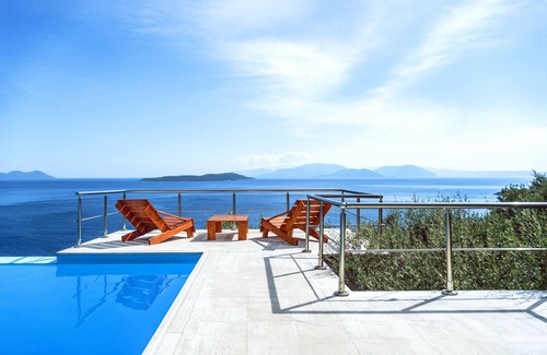 Sivota Villa | Exclusive and luxuriant private peninsula property, unique villa, pool and views