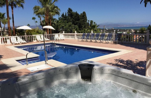 Torremolinos Villa | Exclusive luxury villa near beach, panoramic sea views, heated pool jacuzzi wifi