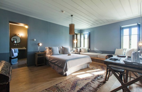 Zagori Villa | Exquisite Vintage Mansion with Stone-Paved Gardens & Small Spa Center