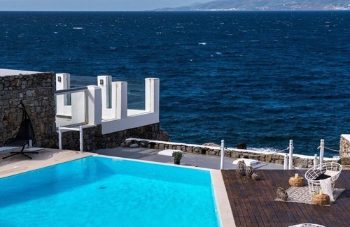 Mykonos Town Villa | Extravagant Mykonos Villa | Villa Pousha | 5 Bedrooms | Sea Front Location |.
