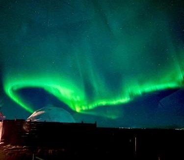 Rangarþing eystra Other | Eyja Mork - Aurora Igloo with shared Hot Tub, BBQ and kitchen - B2