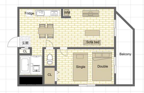 Shinkoiwa Apartment | F-Shinkoiwa ColorBee Hostel5 4min to nearest station