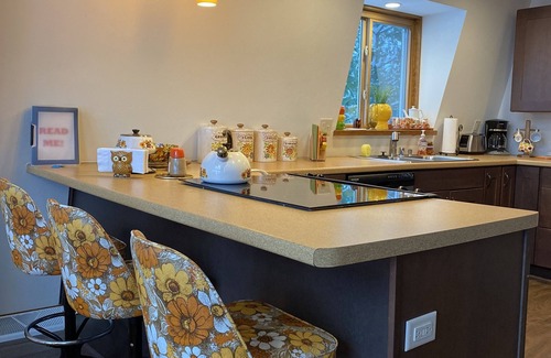 Iola House | Fabulous Funky Refurbished 70's Retro Lakefront Home -