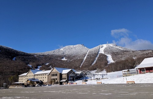 North Troy Condo | Fabulous ski in/ski out 2 bedroom condo, steps away from Grammy Jay trail!