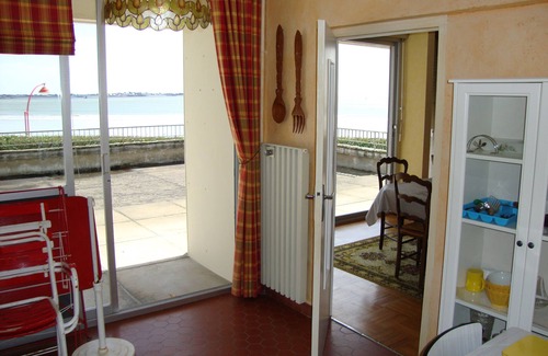 Larmor-Plage Apartment | Facing the sea/beach - panoramic view - Studio 45 sqm with spacious terrace