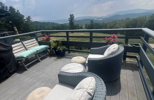 Sunapee Condo | Fall foliage! Jaw-dropping views. Gorgeous 4-bed by hiking trails + the lake