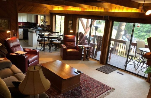 Lake Toxaway Condo | FALLING WATERS ~ 2b/2b SPECTACULAR VIEW HANGING OVER FALLS, UPSCALE FURNISHINGS.
