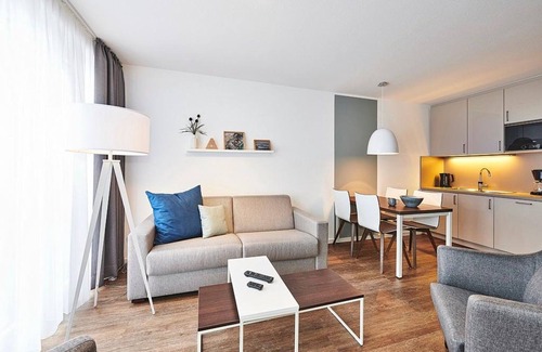 Bensersiel Apartment | Family apartment near the beach with balcony including use of swimming pool & sauna -