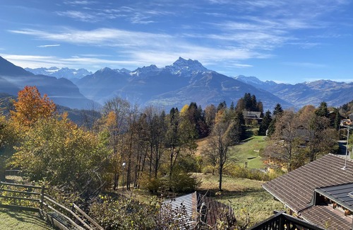 Chesieres Ski Chalet | Family chalet with, terrace, garden and superb view, at the entrance to Villars