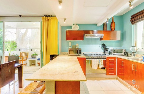 Zazil-ha Condo | Family Condo, BBQ, Pool, Steps to 5th Ave & Beach