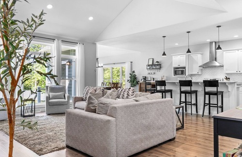 Coloma House | Family Friendly lake home, beach, level lot, fire pit, game room, dog friendly!
