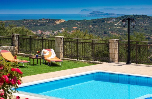 Polemarchi Villa | Family Friendly Large Villa Iris w/Private Pool, Childrens Area & 4km to beach