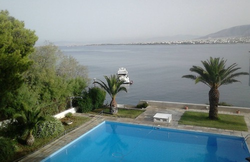 Vouliagmeni Apartment | Family friendly lux apartment by the beach w/pool,best view, 25mins from Athen