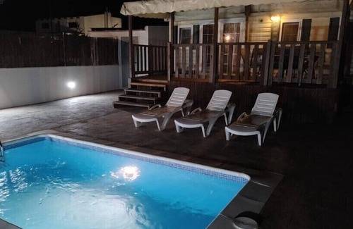 Alcanar RV Rental | Family mobile home with private pool, terrace and barbecue. "INDIAN LIME"