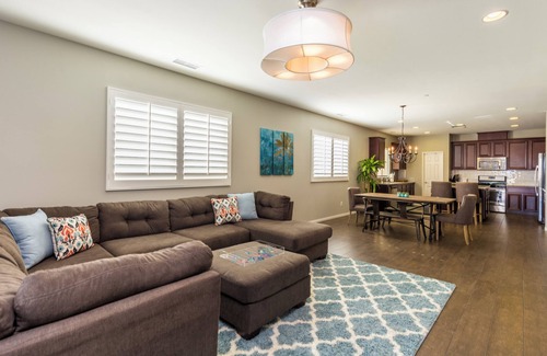 Indio House | Family Oasis on 1/4 acre! Pool, putting green + swingset! 30 min to Joshua Tree!