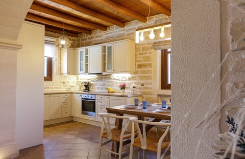 Atsipopoulo Villa | Family villa Myrtia with heated pool, 2 minutes walking to local amenities