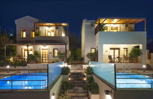 Kavallos Villa | Family villa w/Private Pool, Amazing Views of Kournas Lake, Walk to Restaurants