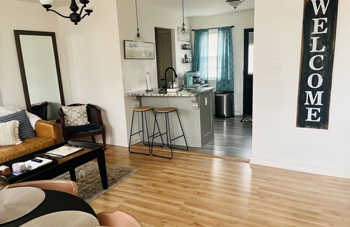 Great Bend House | Farmhouse - Centrally Located in Great Bend, Gas Firepit and Pet Friendly Yard