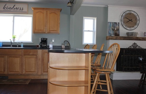 Flat Rock House | Farmhouse on Mountain Farm. Come pet, feed, and play with many farm animals!